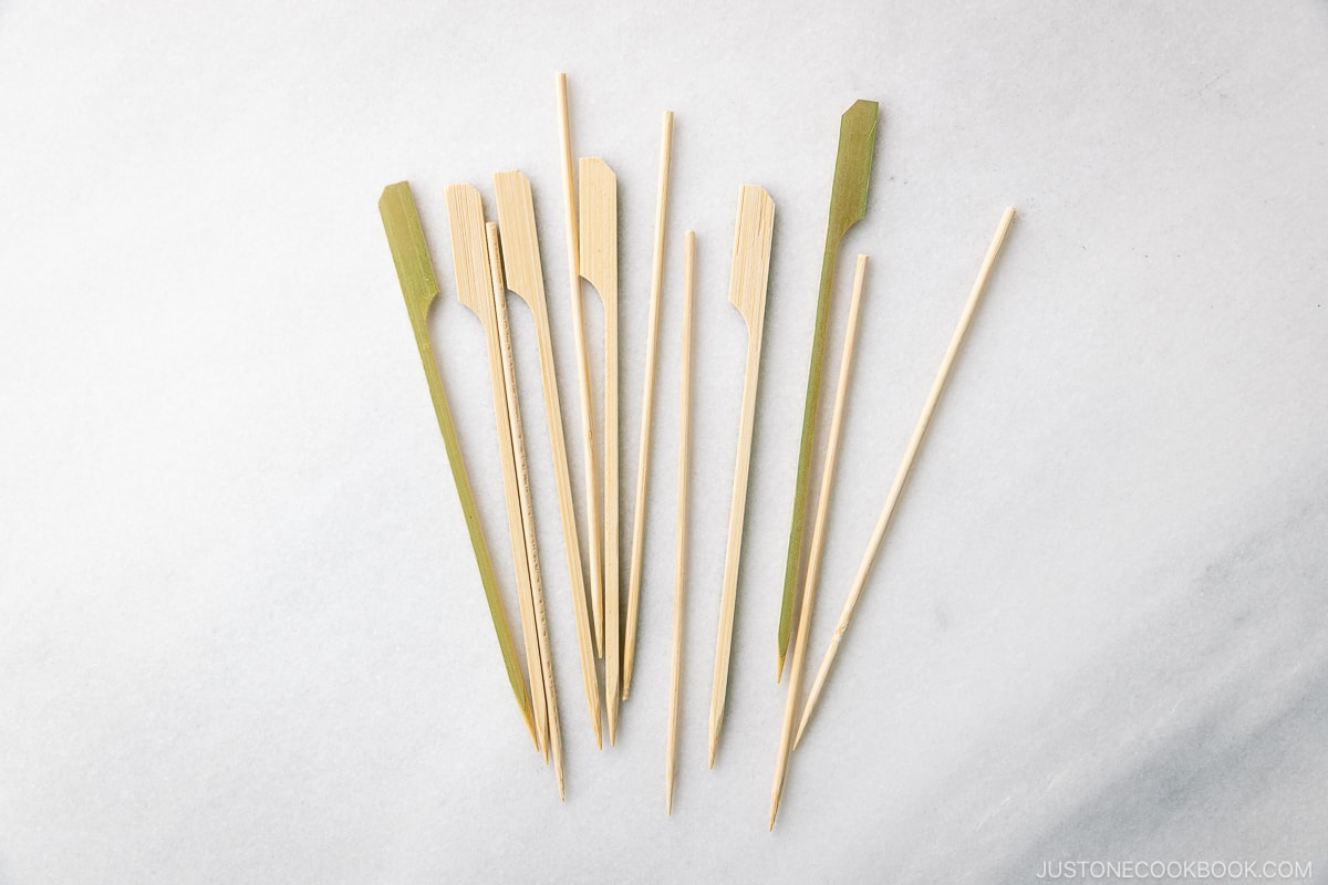 Bamboo skewers for Dango