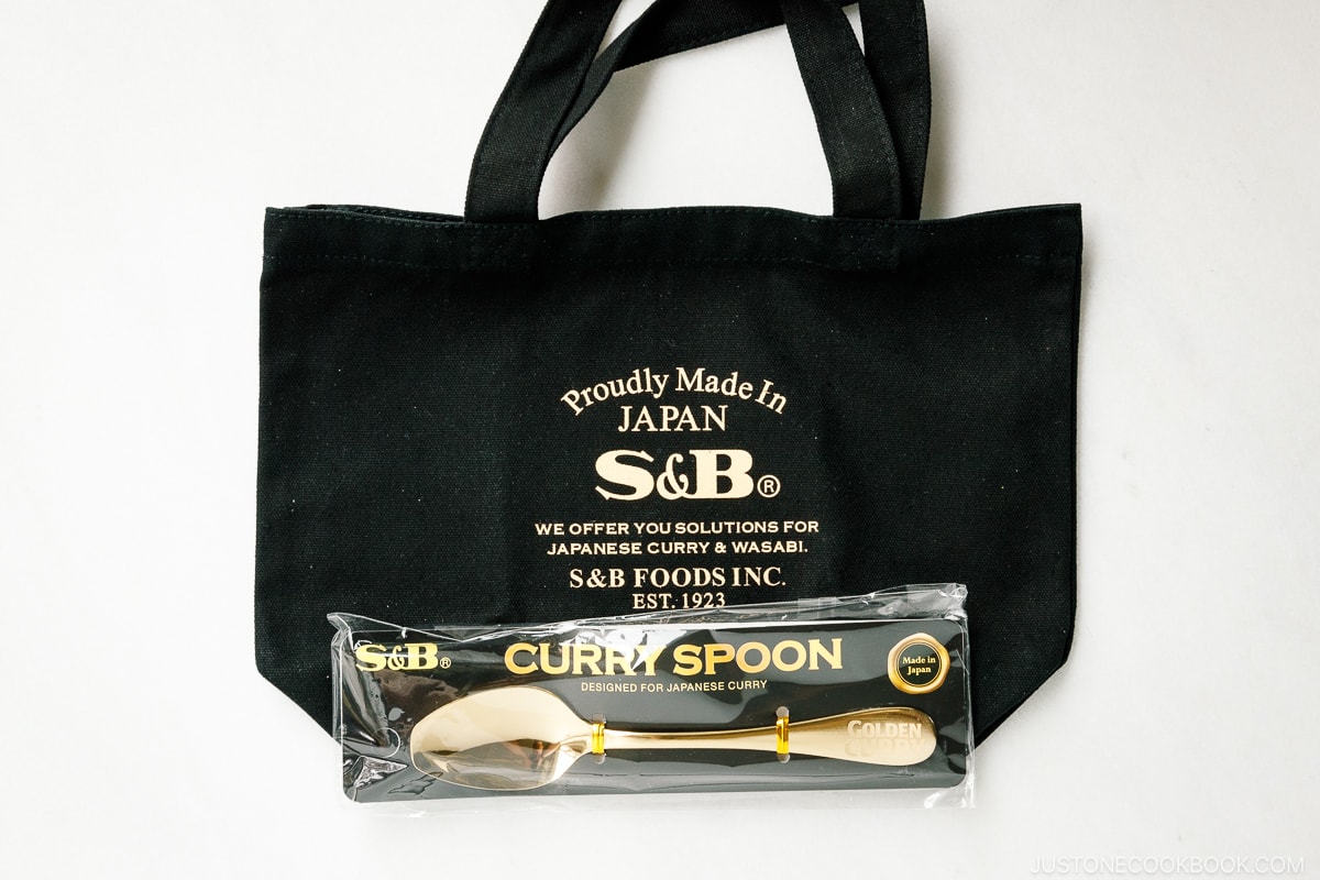 S&B Curry Spoon and Branded Bag
