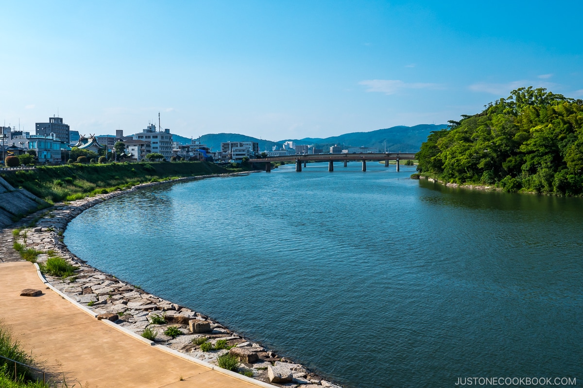 Asahi river in Okayama