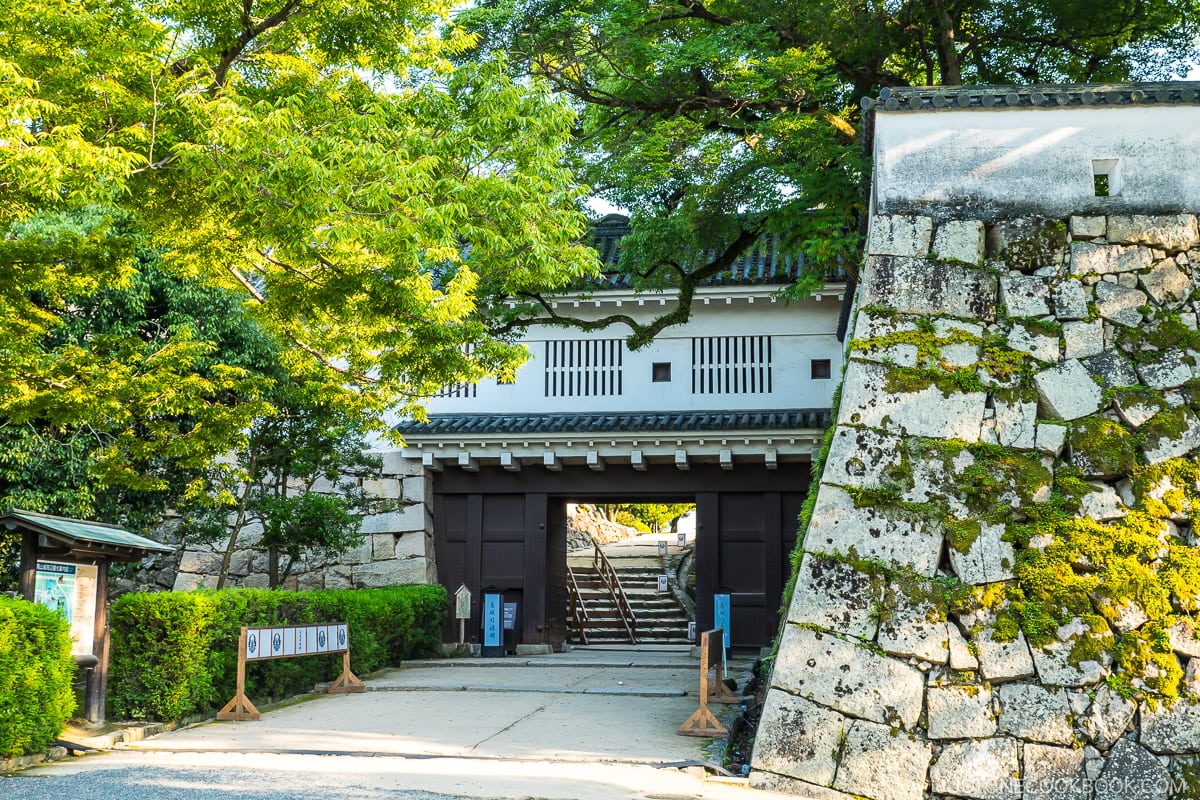 Okayama Castle corridor gate