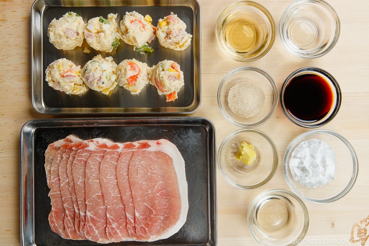 Potato Salad Pork Rolls Ingredients