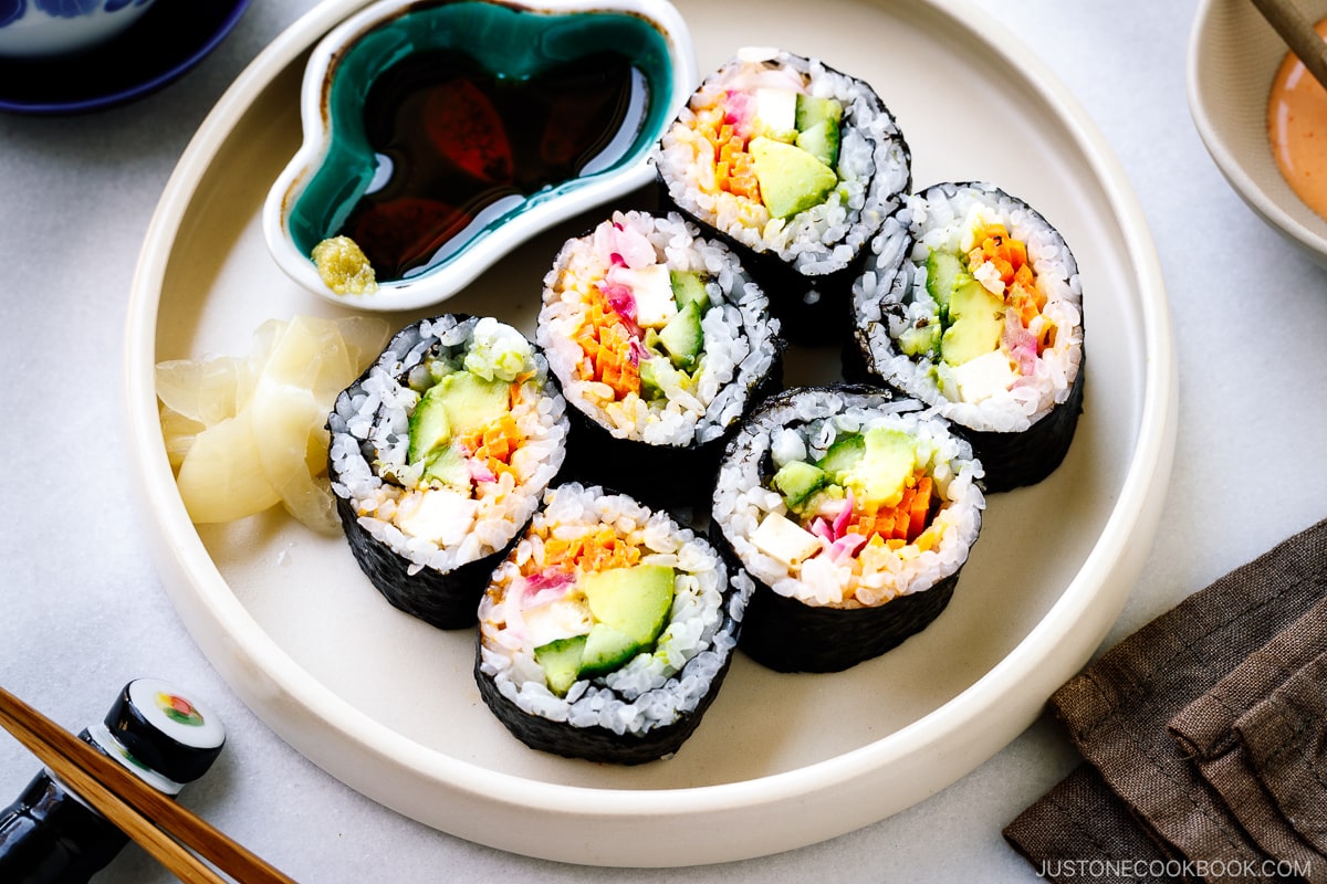 Vegetarian Sushi Rolls • Just One Cookbook