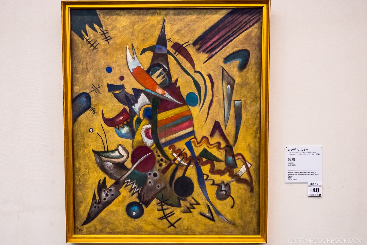 art by Kandinsky on the wall