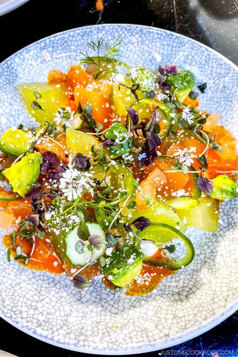 colorful salad on a plate