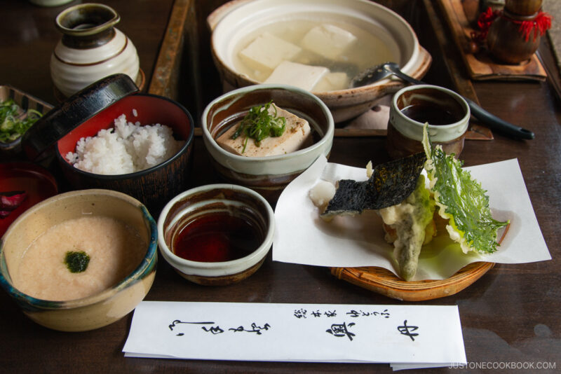 Kyoto Cuisine Tofu and Tempura Speciality