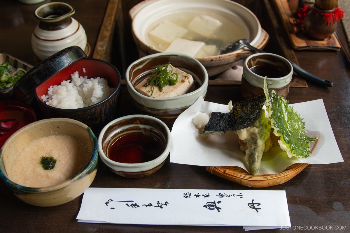 Kyoto Cuisine Tofu and Tempura Speciality