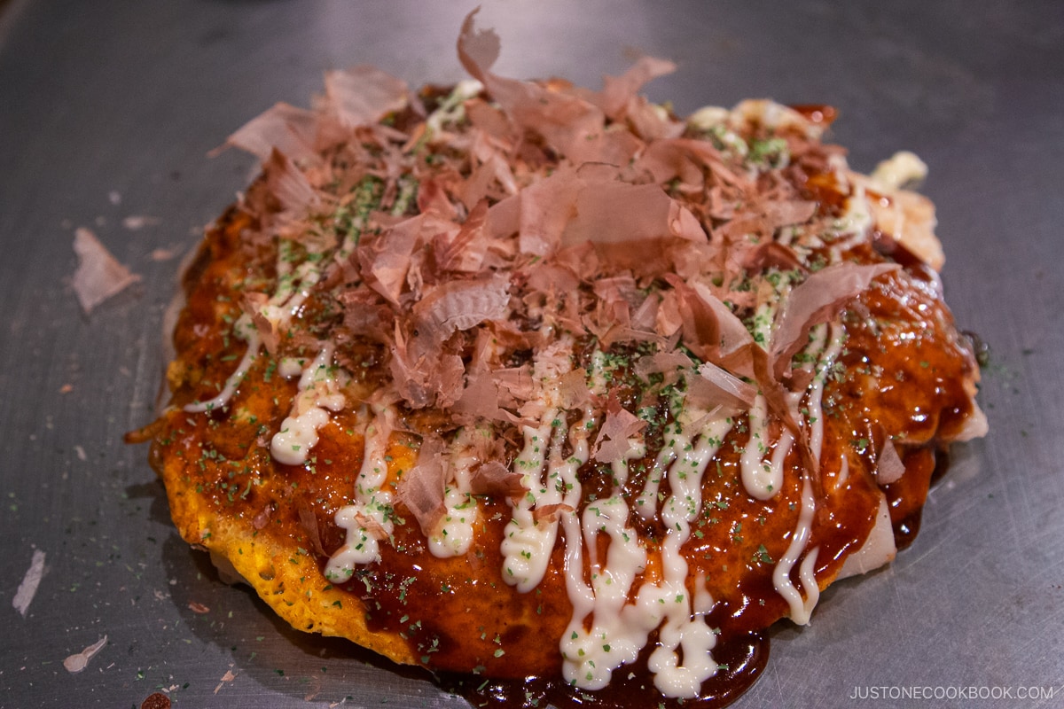 One of Japan's most famous foods Okonomiyaki