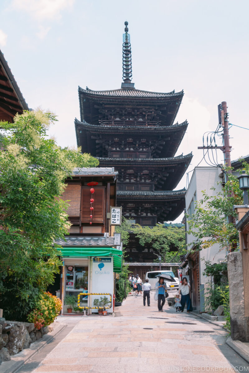 Kyoto Pagoda from Gion District