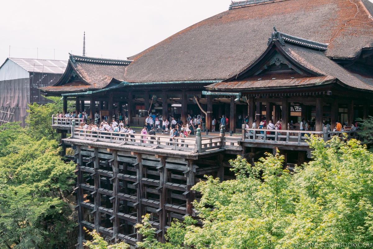 Kiyomizu-Dera view from upper terrace.