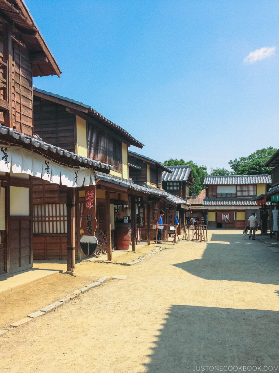 Traditional Japanese architecture at Toei Kyoto Studio Park