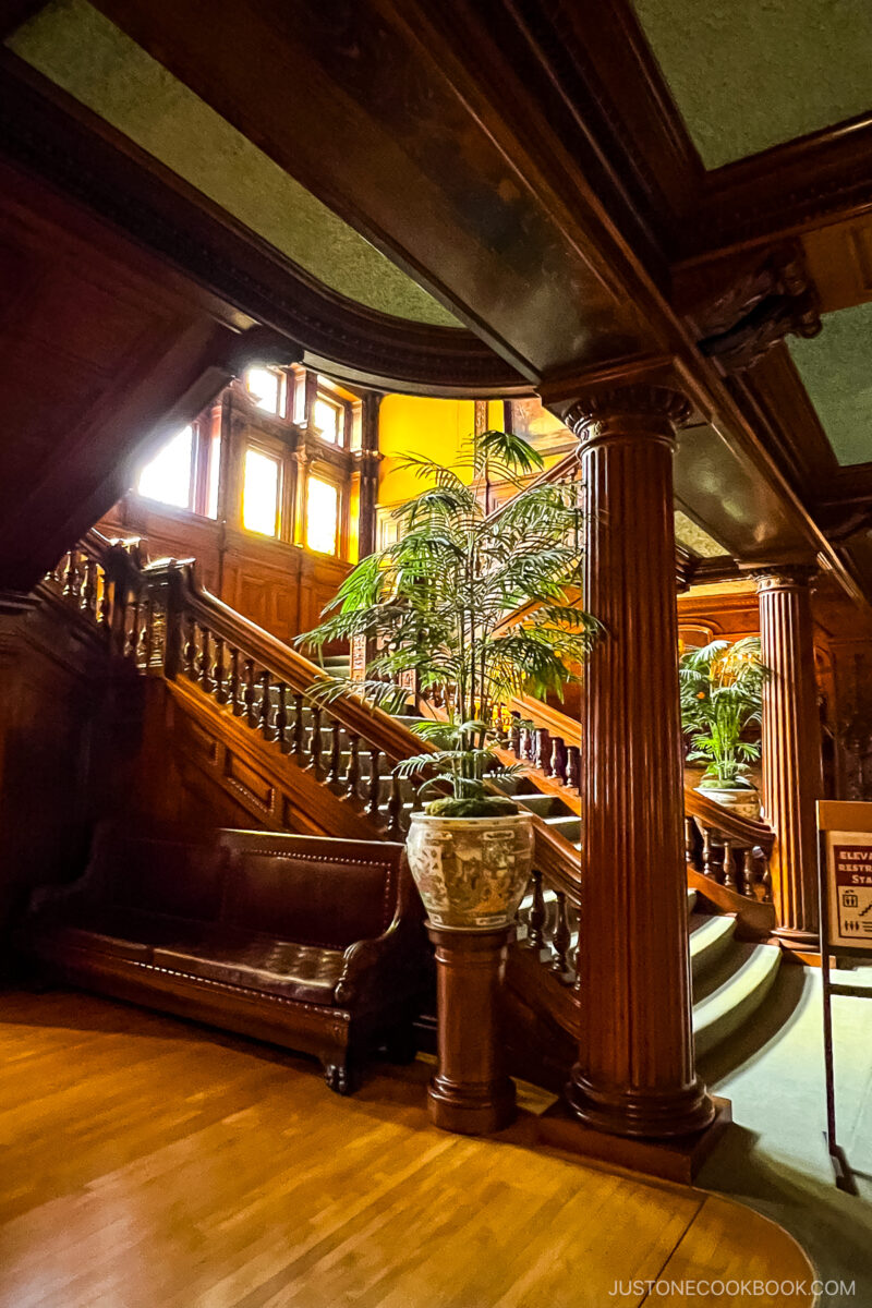 staircase at James J. Hill House