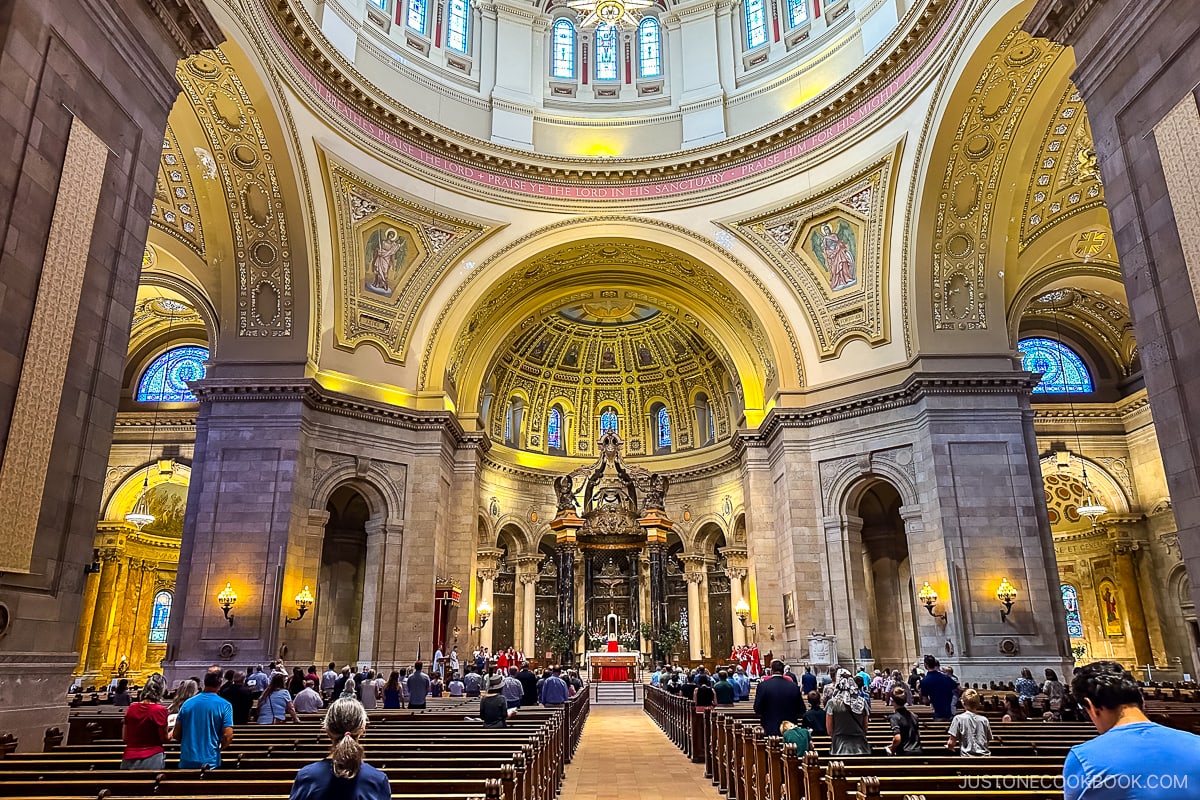 interior and altar at Cathedral of Saint Paul