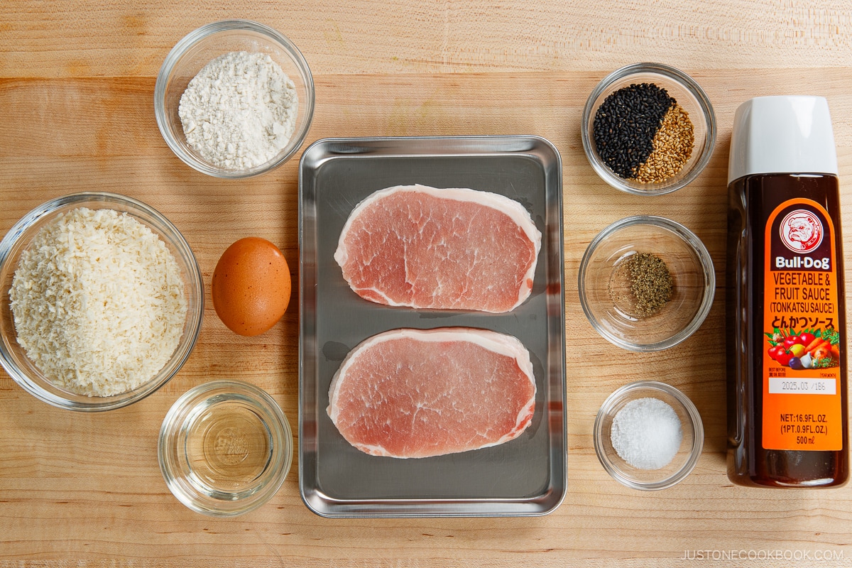 Baked Tonkatsu Ingredients