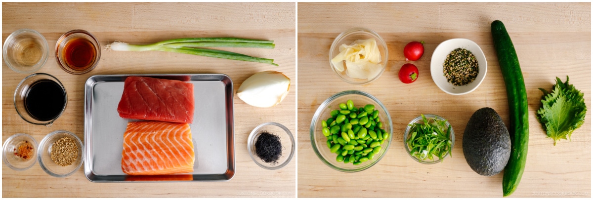 Poke Bowl Ingredients