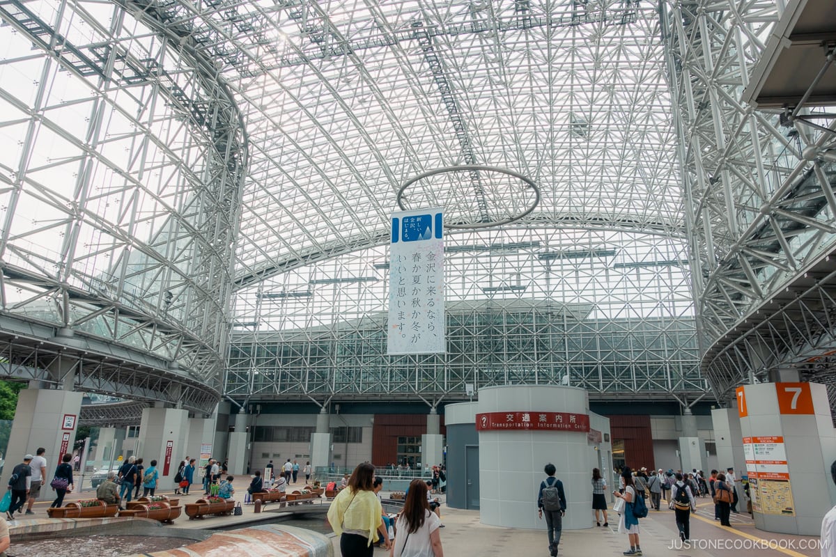 Kanazawa Station inside architecture