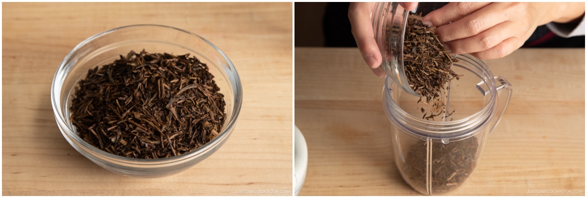 How to Make Hojicha Powder 1