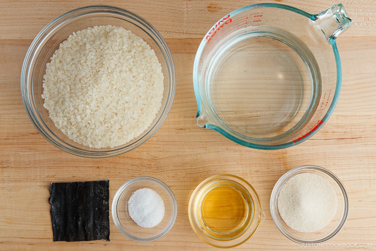 How to Make Sushi Rice Ingredients