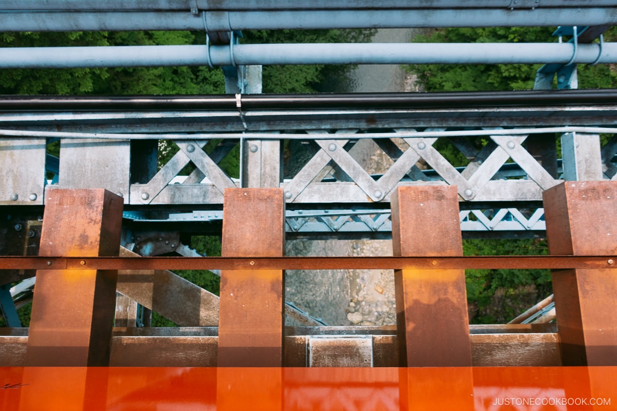 Kurobe Gorge Railway tracks