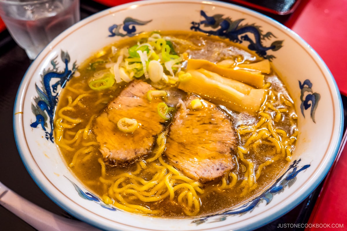 Asahikawa Style Ramen in a white bowl