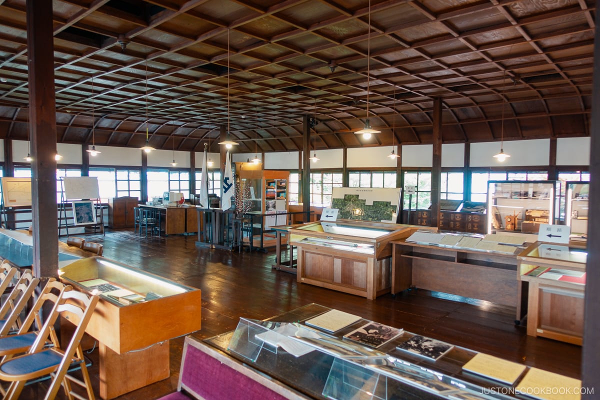 Takayama City Archives Museum interior exhibition hall