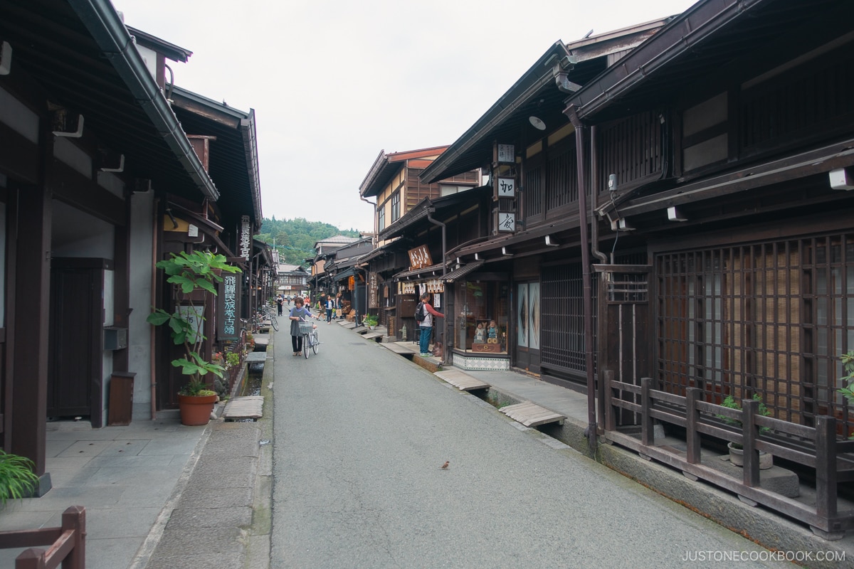 Takayama Sanmachi/Kamisannomachi traditional old street in Takayama