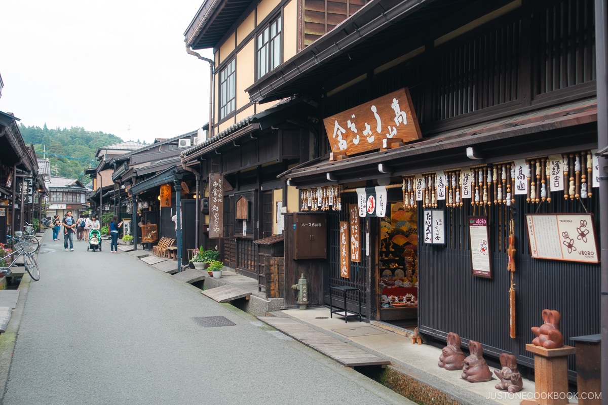 Takayama Sanmachi/Kamisannomachi traditional old street in Takayama