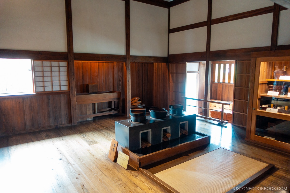 The official's kitchen at Takayama Jinya