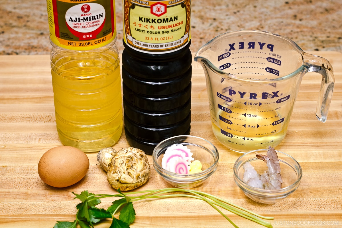 Matsutake Chawanmushi Ingredients
