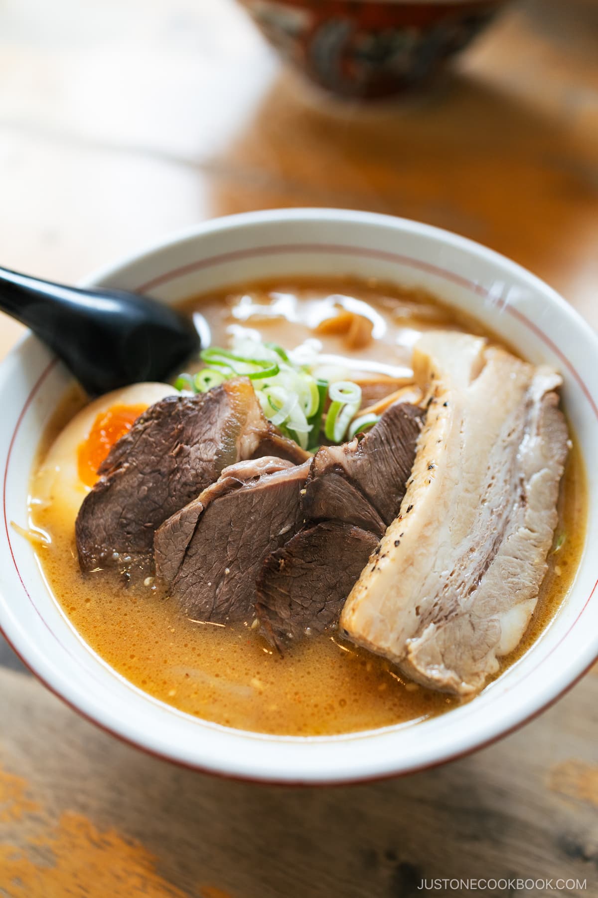 Miso Ramen with Yezo deer meat and pork belly