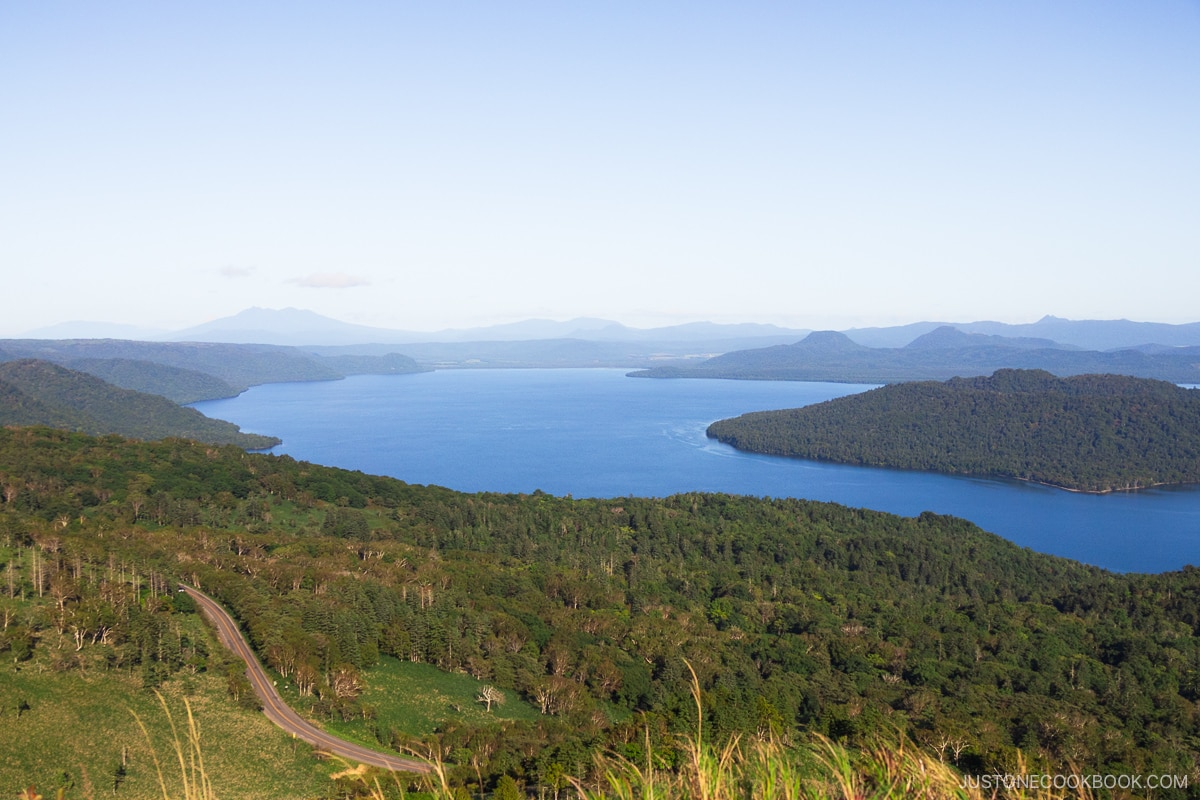 View overlooking Lake Kussharo