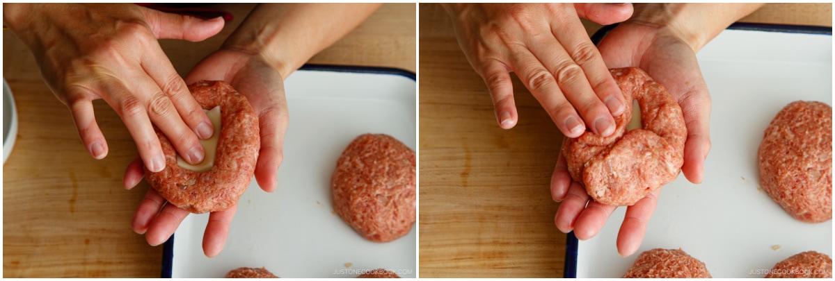 Cheese Stuffed Japanese Hamburger Steak 12