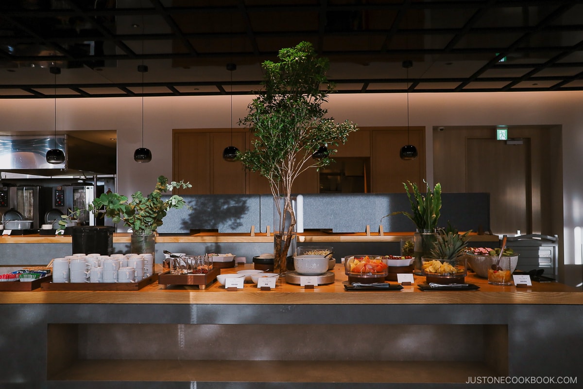 Hotel breakfast buffet