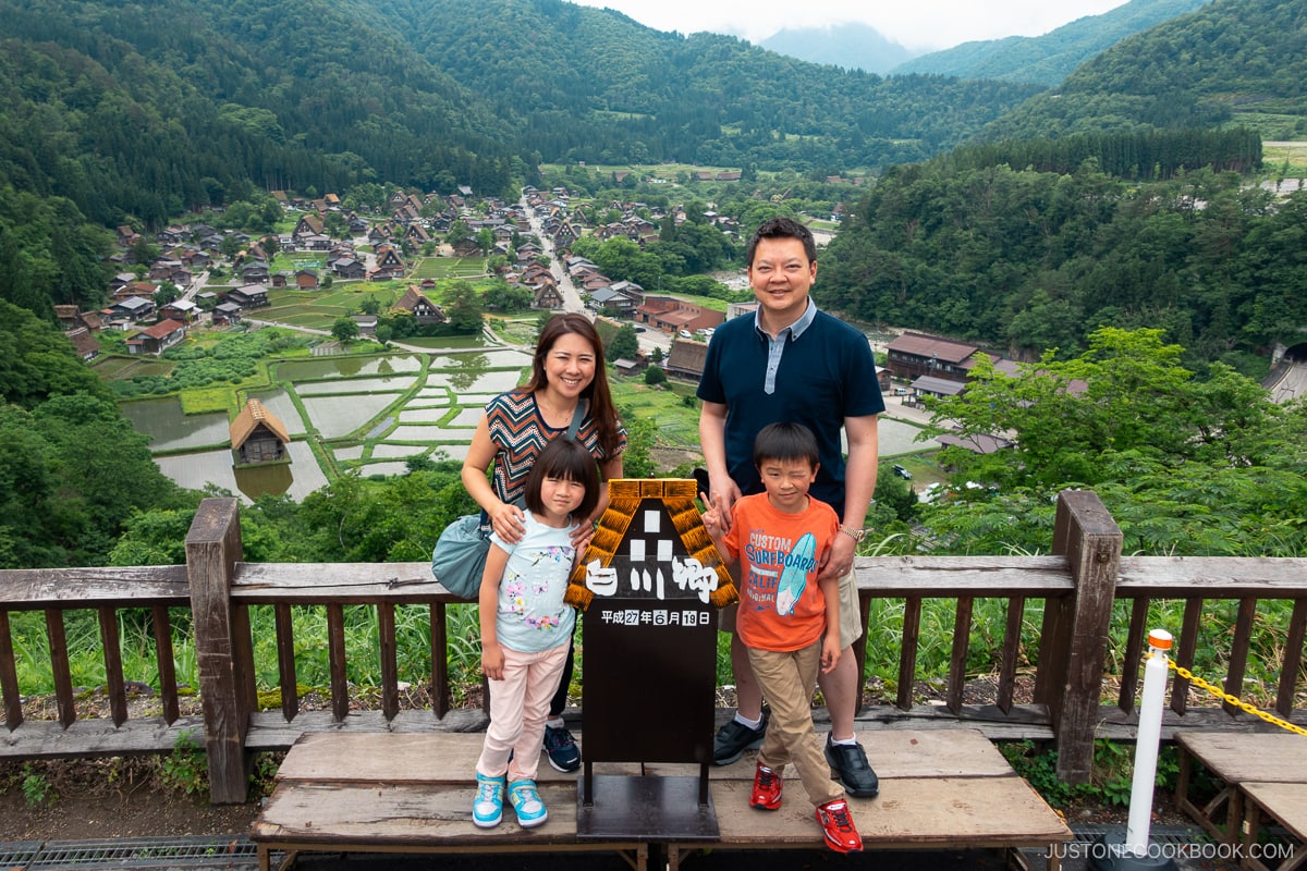 View from observatory looking over Shirakawa-go