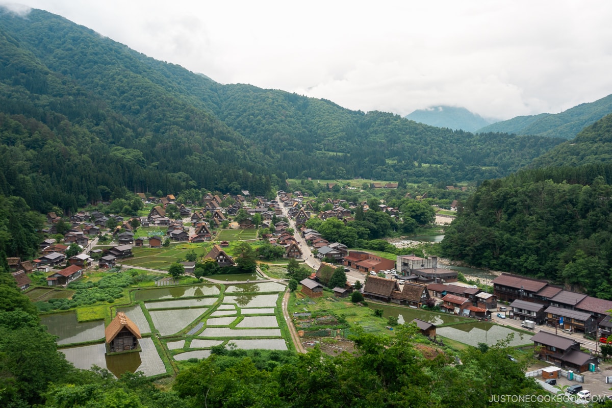 View over Shirakawa-go