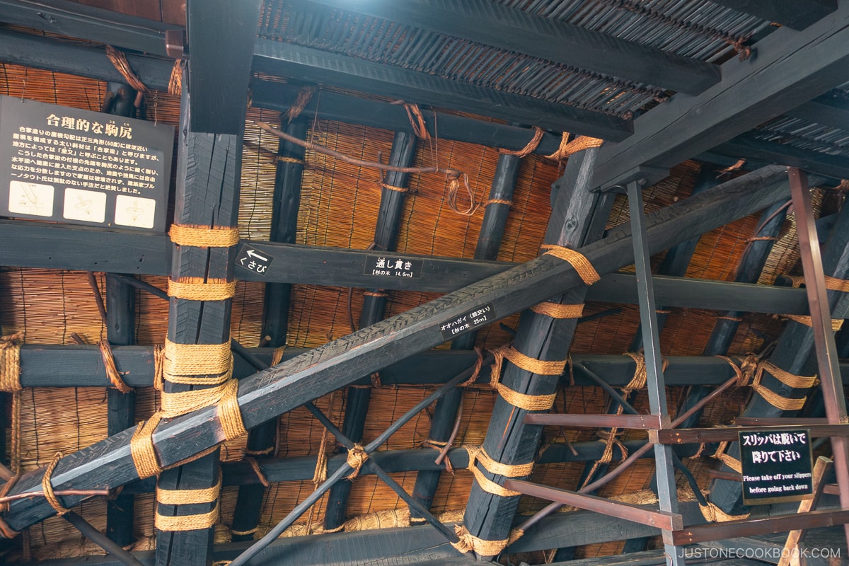 Roof Structure of Gassho-Zukuri in Shirakawa-go