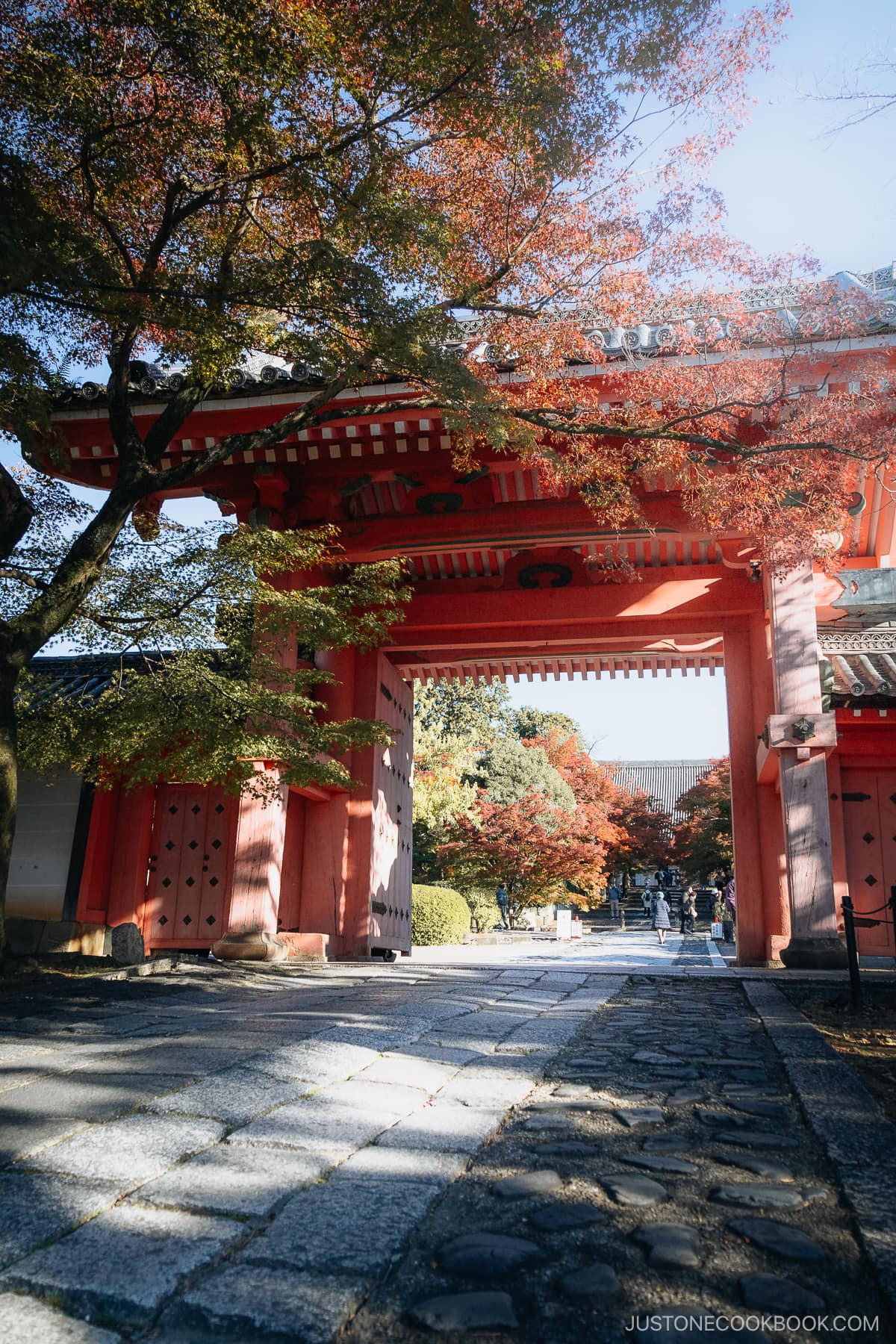 Red temple entrance gate