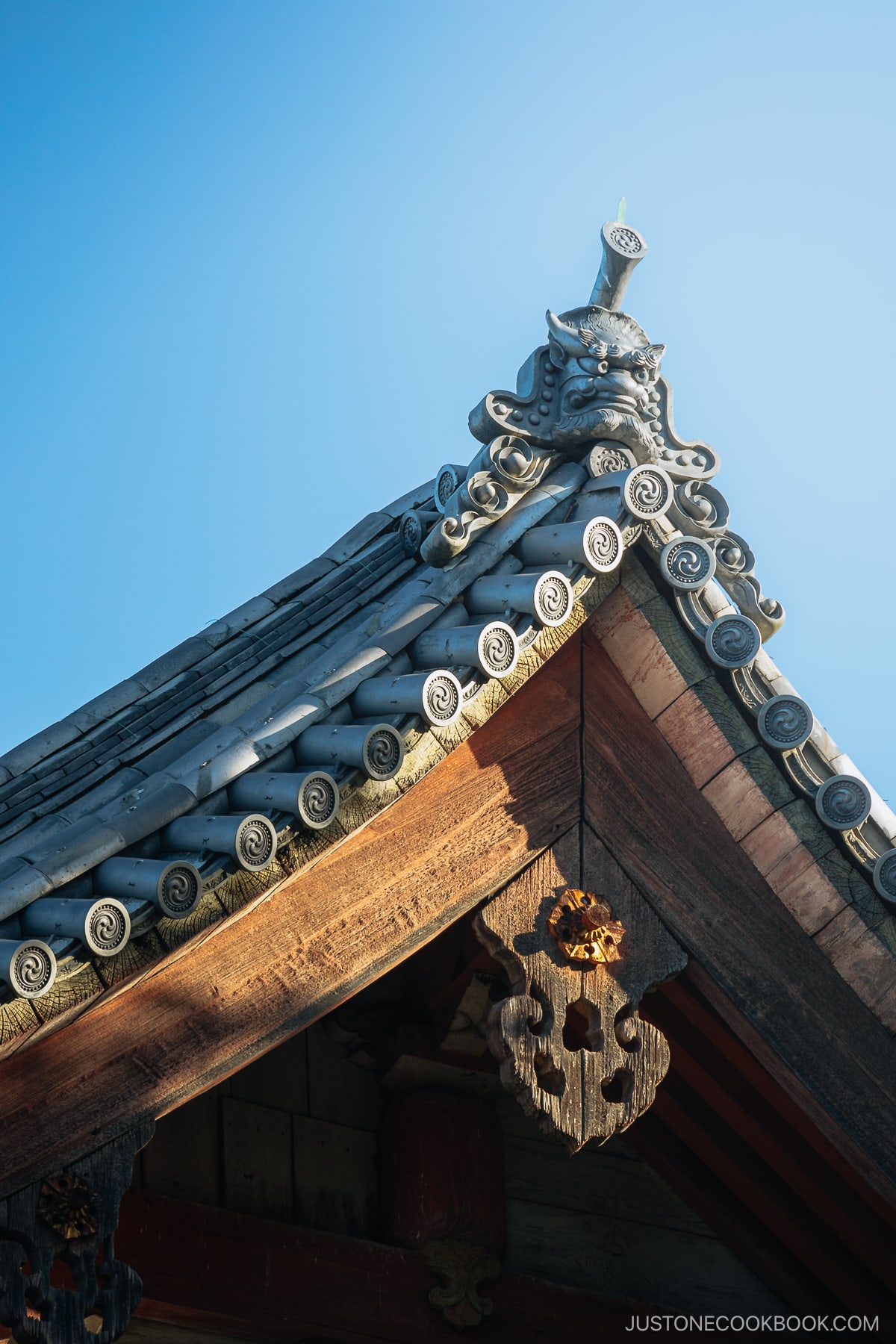 Japanese temple roof detail