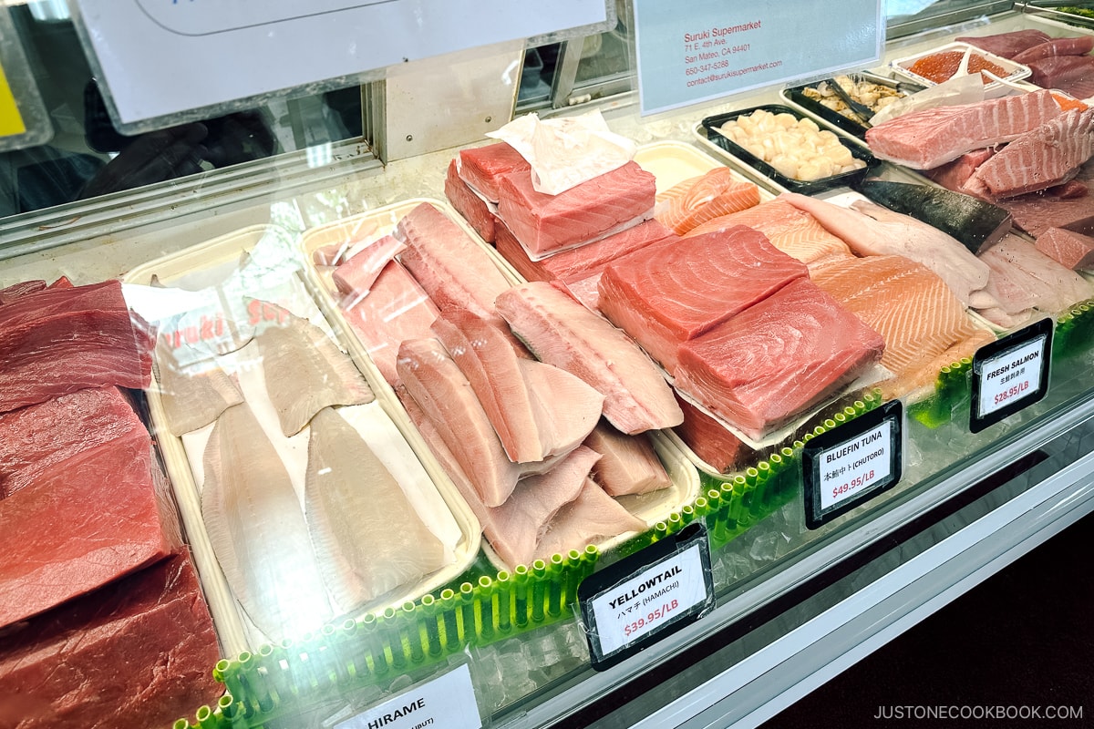 Sashimi Counter in Suruki Market