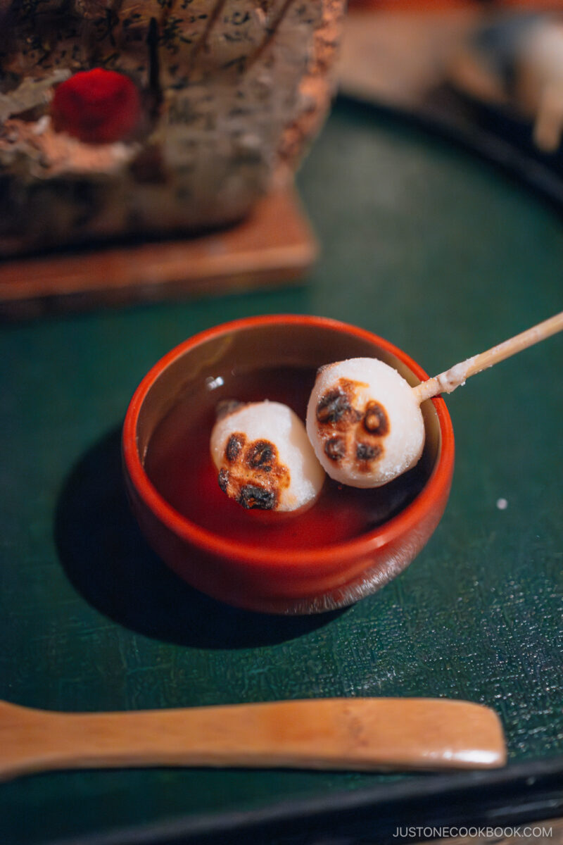Dango with Mitarashi sauce
