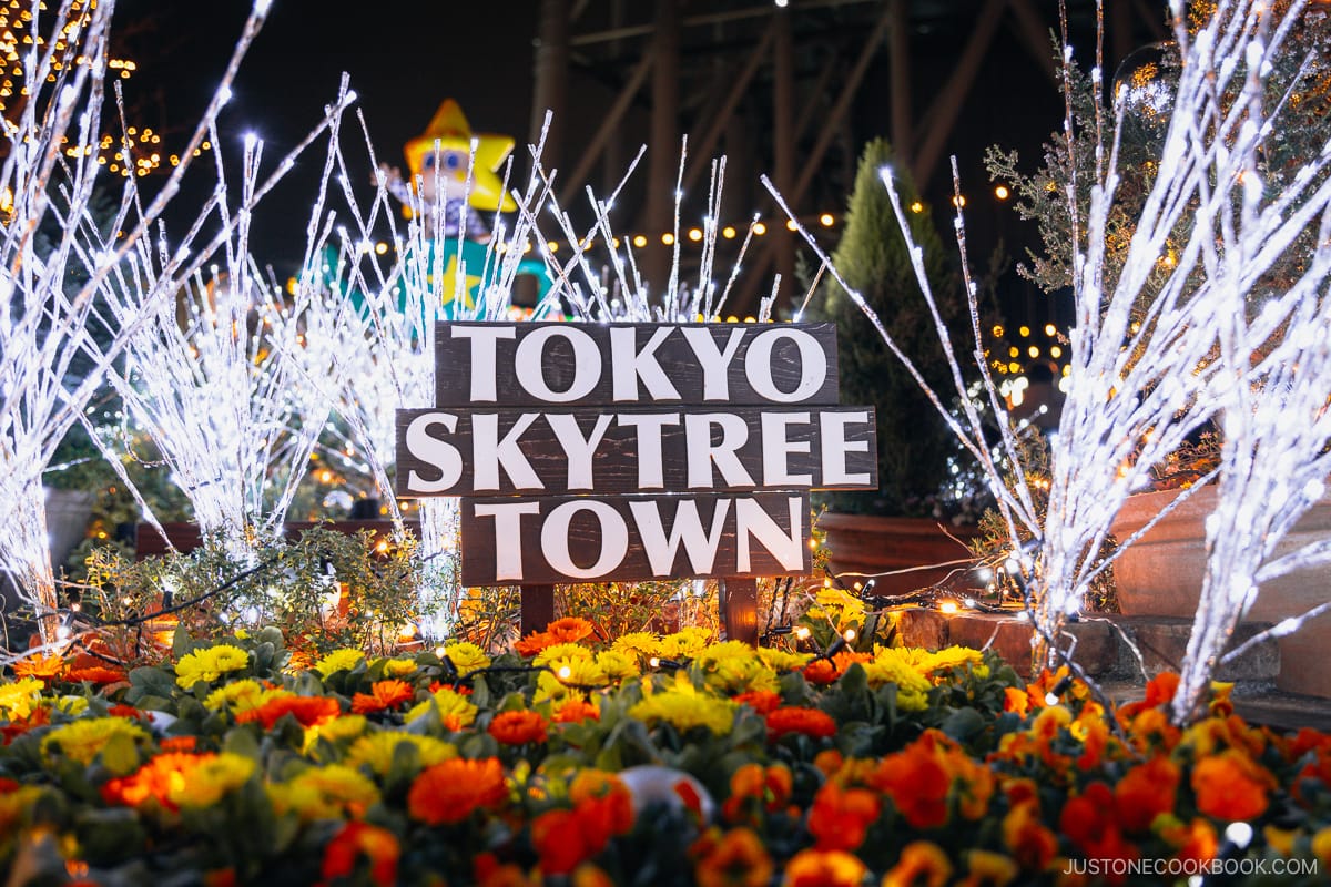 Toky Skytree Town sign