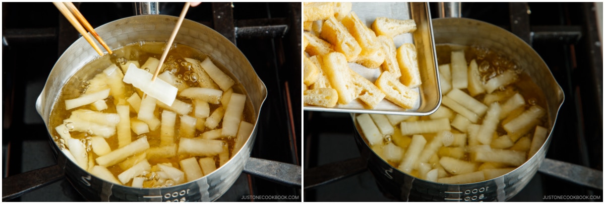 Daikon and Fried Tofu Miso Soup             - 49