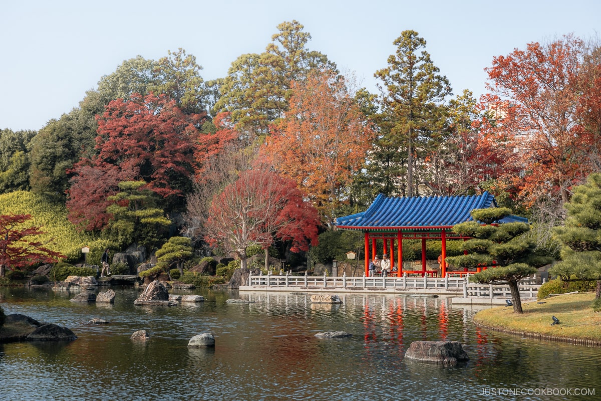 People sitting at a resting spot