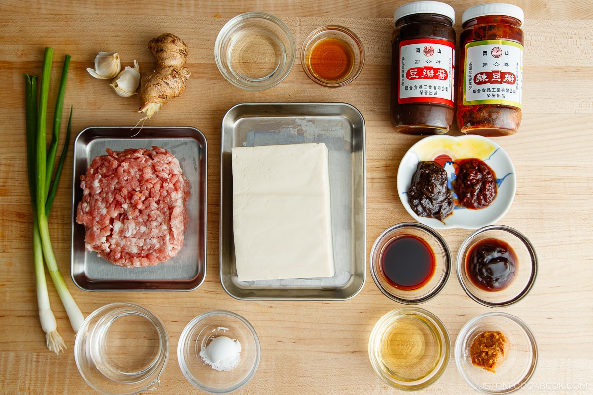 Mapo Tofu Ingredients