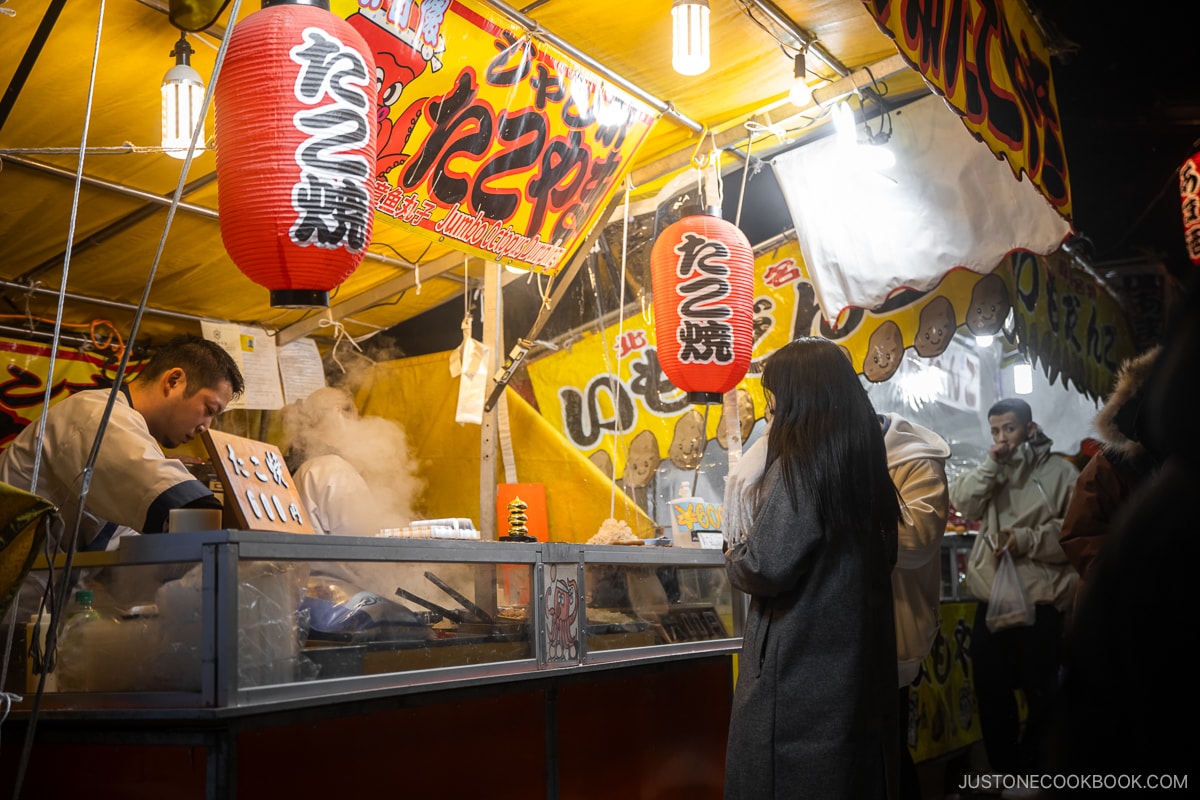 Takoyaki food stall