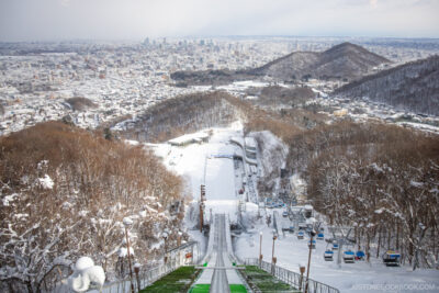 View from Okurayama Ski Jump overlooking Sapporo