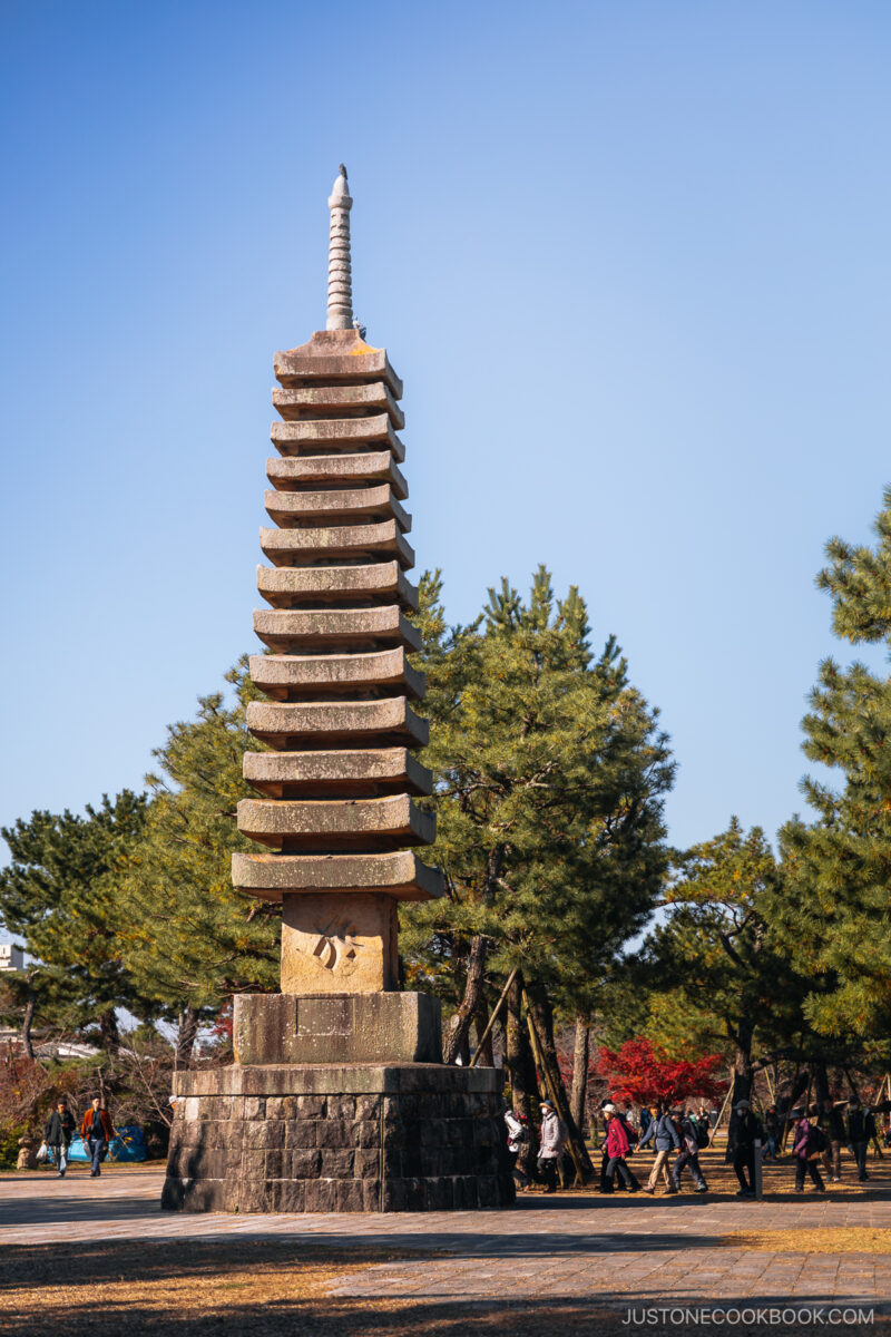 Stone pagoda statue