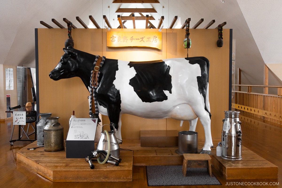 Model of a cow at Furano Cheese Factory