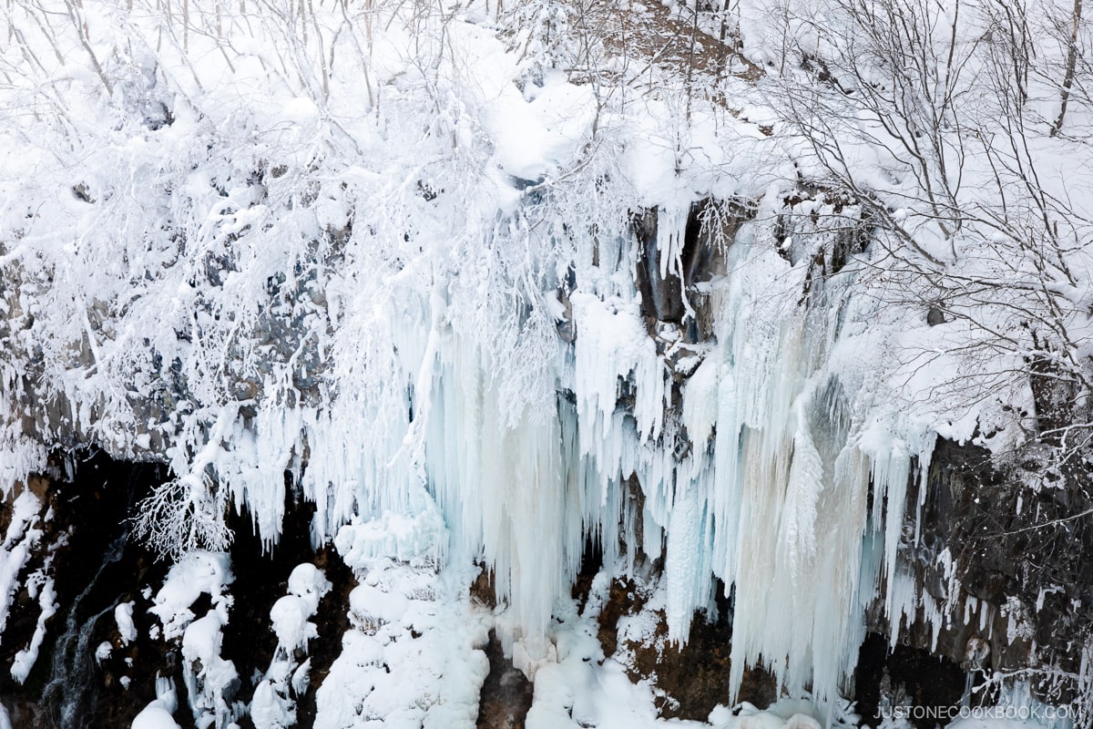 Frozen waterfall