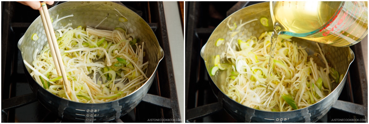 Miso Soup with Enoki Mushrooms and Ground Sesame 10