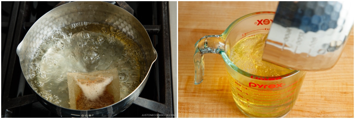 Miso Soup with Enoki Mushrooms and Ground Sesame 2